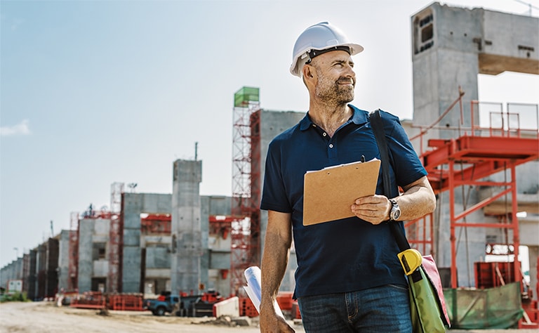 Photo of construction worker