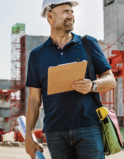 Photo of construction worker